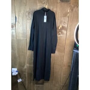 Mango Women’s Long Sleeve sweater Dress Long Black Size Medium